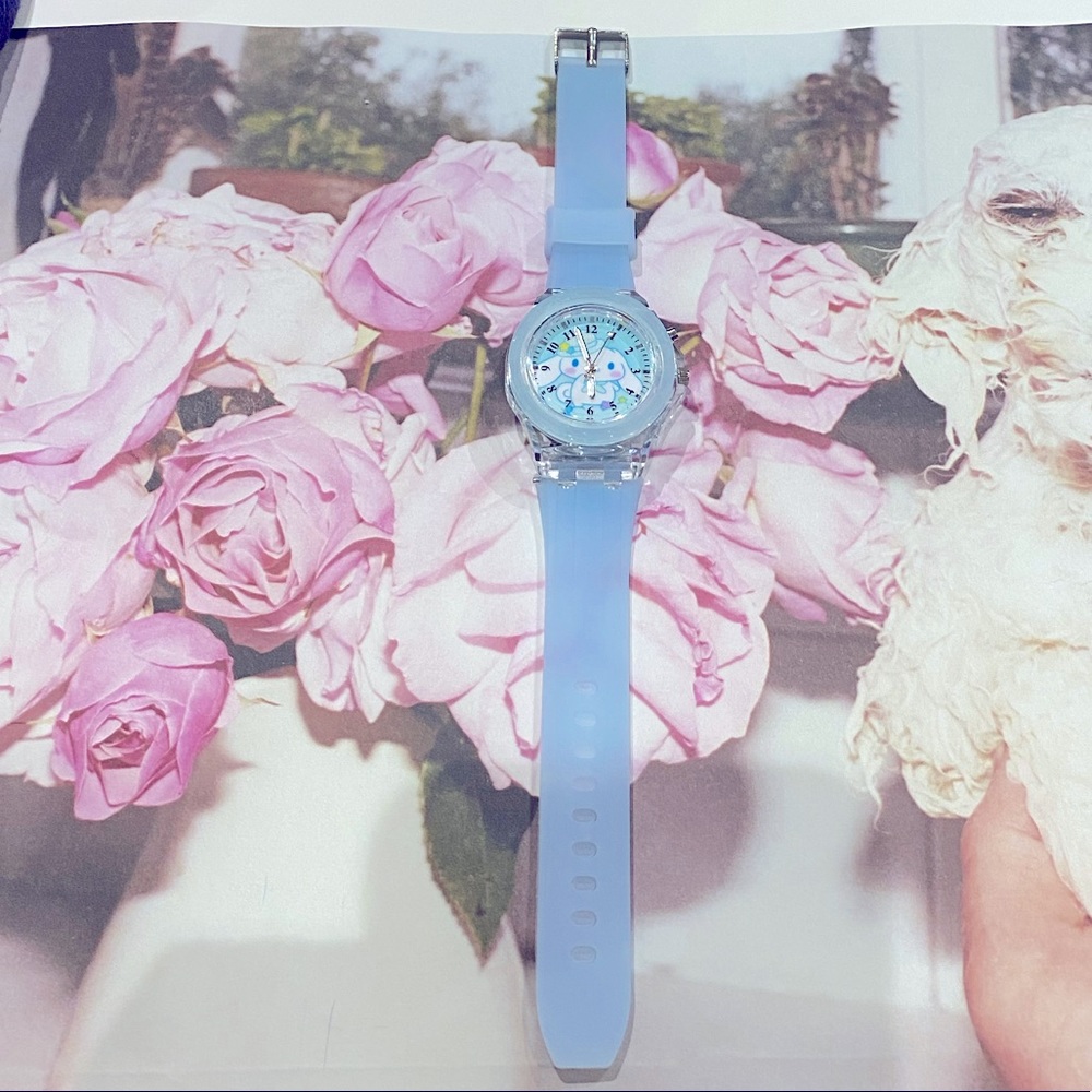 CinnamoRoll Ice Jelly Watch Dance Light Kawaii Girl Doll Anime Manga Pastel Dog